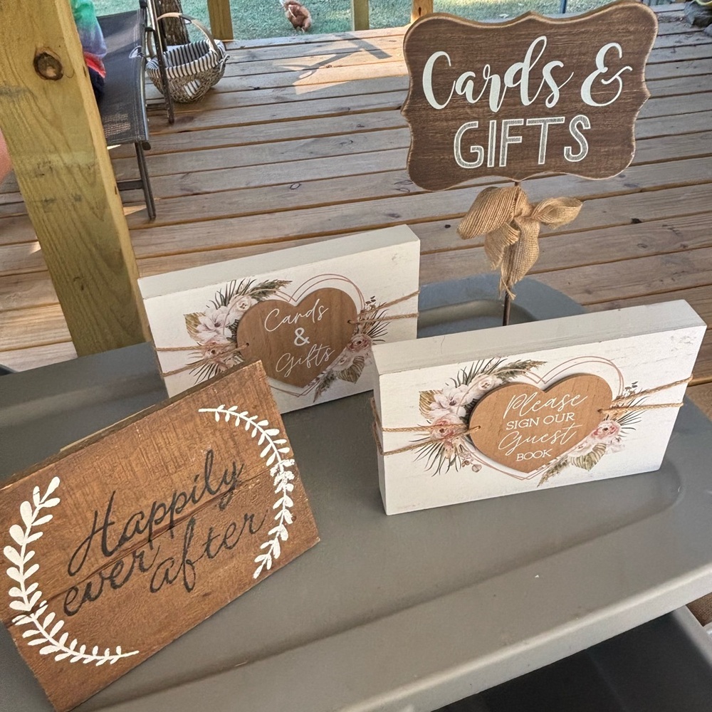 Wedding signs